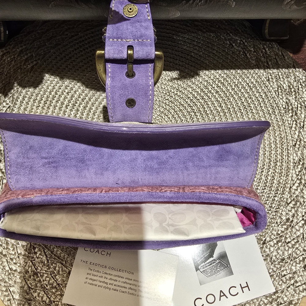 Coach Pink and Purple Women's Clutch - Picture 9 of 11